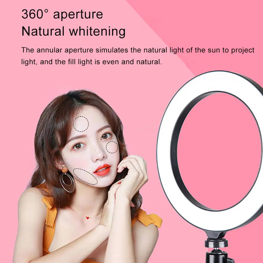 Compatible with Apple, Selfie photography tripod desktop stand fill light