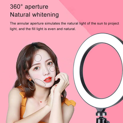 Compatible with Apple, Selfie photography tripod desktop stand fill light